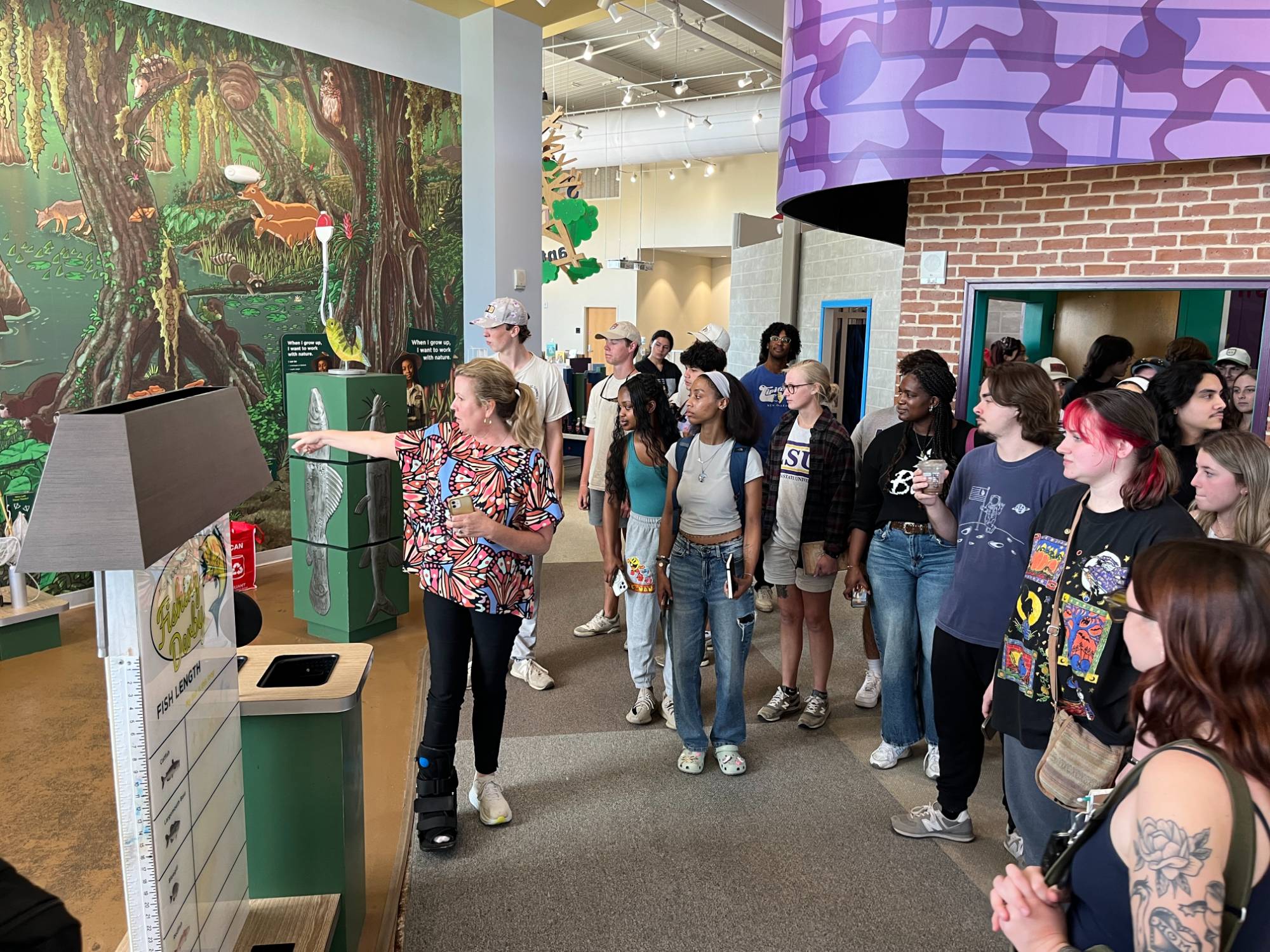 Students on a site visit to the Knock Knock Children's Museum Students on a site visit to the Knock Knock Children's Museum