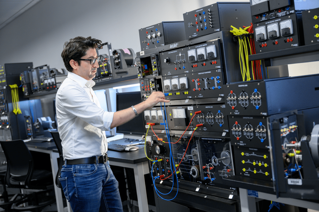 Farasat interacting with Power Electronics Material