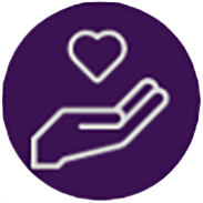 heart and hand icon